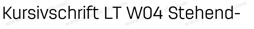Kursivschrift LT W04 Stehend字体转换